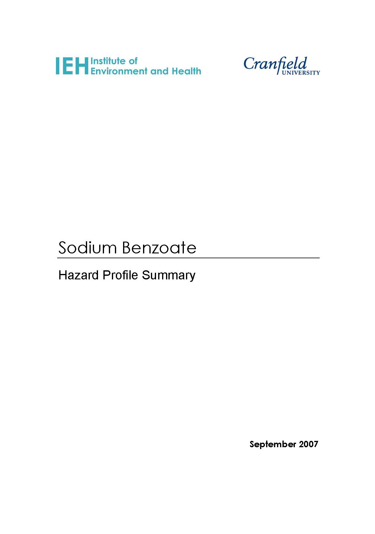 CTP - Sodium Benzoate